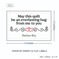 PPLR_HIDDEN_PRODUCT Double Heart Quote (2"x3" Cotton - 12 labels/set)