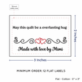 PPLR_HIDDEN_PRODUCT Double Heart Quote (2"x3" Cotton - 12 labels/set)