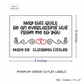 PPLR_HIDDEN_PRODUCT Double Heart Quote (2"x3" Cotton - 12 labels/set)