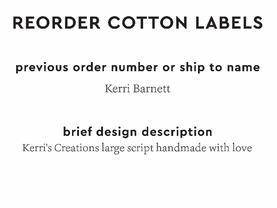 PPLR_HIDDEN_PRODUCT Reorder Previous Label Design - COTTON