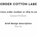 PPLR_HIDDEN_PRODUCT Reorder Previous Label Design - COTTON