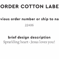 PPLR_HIDDEN_PRODUCT Reorder Previous Label Design - COTTON