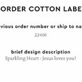 PPLR_HIDDEN_PRODUCT Reorder Previous Label Design - COTTON