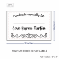 PPLR_HIDDEN_PRODUCT Double heart border with Fill in Blanks (2"x3" Cotton - 12 labels/set)