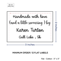 PPLR_HIDDEN_PRODUCT Large Text Only Label (2"x3"-Cotton)