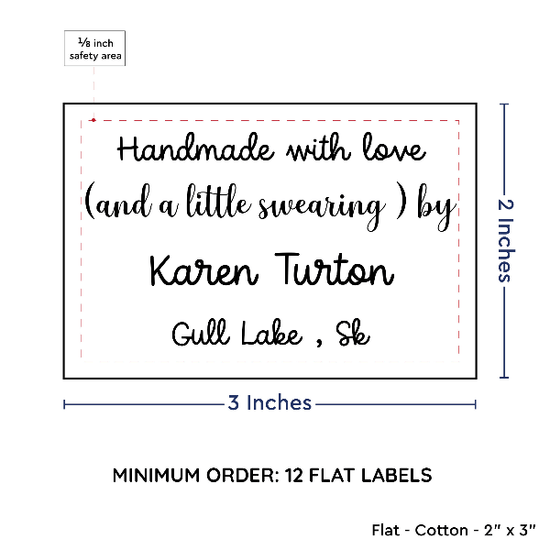 PPLR_HIDDEN_PRODUCT Large Text Only Label (2"x3"-Cotton)