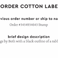 PPLR_HIDDEN_PRODUCT Reorder Previous Label Design - COTTON