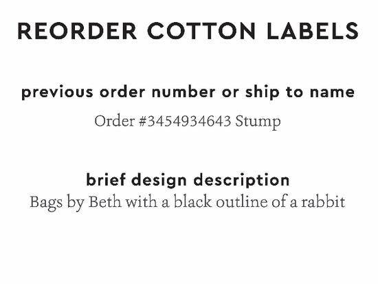 PPLR_HIDDEN_PRODUCT Reorder Previous Label Design - COTTON