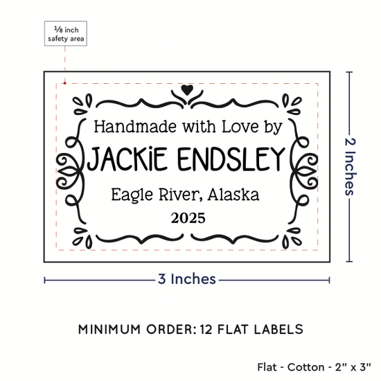 PPLR_HIDDEN_PRODUCT Swirl Accent Border (2"x3" Cotton - 12 labels/set)