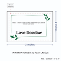 PPLR_HIDDEN_PRODUCT Leaf Quote (2"x3" Cotton - 12 labels/set)