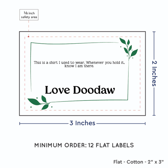 PPLR_HIDDEN_PRODUCT Leaf Quote (2"x3" Cotton - 12 labels/set)