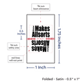 PPLR_HIDDEN_PRODUCT Print Your Logo/Image on Satin Tags (1" wide - Satin)
