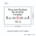 PPLR_HIDDEN_PRODUCT Double Heart Quote (2"x3" Cotton - 12 labels/set)