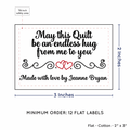 PPLR_HIDDEN_PRODUCT Double Heart Quote (2"x3" Cotton - 12 labels/set)