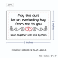 PPLR_HIDDEN_PRODUCT Double Heart Quote (2"x3" Cotton - 12 labels/set)