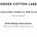 PPLR_HIDDEN_PRODUCT Reorder Previous Label Design - COTTON