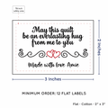 PPLR_HIDDEN_PRODUCT Double Heart Quote (2"x3" Cotton - 12 labels/set)