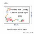 PPLR_HIDDEN_PRODUCT Thread and Flowers (2"x3" Cotton - 12 labels/set)