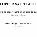PPLR_HIDDEN_PRODUCT Reorder Previous Label Design - SATIN