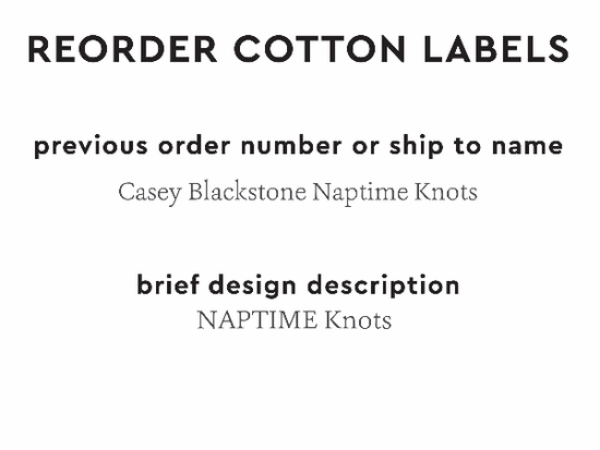 PPLR_HIDDEN_PRODUCT Reorder Previous Label Design - COTTON