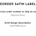 PPLR_HIDDEN_PRODUCT Reorder Previous Label Design - SATIN