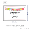 PPLR_HIDDEN_PRODUCT Colorful Banner (2"x3" Cotton - 12 labels/set)