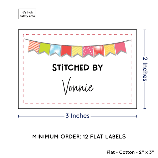 PPLR_HIDDEN_PRODUCT Colorful Banner (2"x3" Cotton - 12 labels/set)