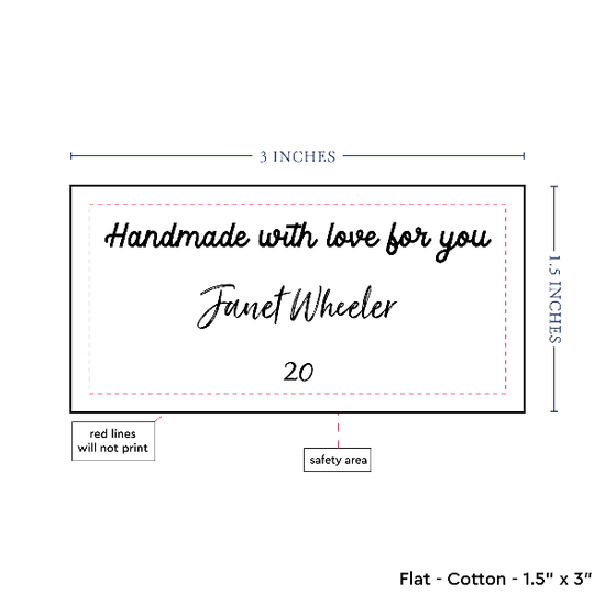 PPLR_HIDDEN_PRODUCT Text Only Medium Large Label (1.5"x3"-Cotton)
