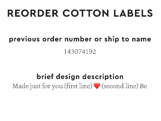 PPLR_HIDDEN_PRODUCT Reorder Previous Label Design - COTTON
