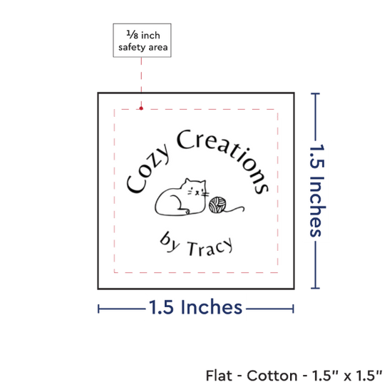 PPLR_HIDDEN_PRODUCT Print your Logo or Image on FLAT Cotton Tags
