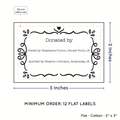 PPLR_HIDDEN_PRODUCT Swirl Accent Border (2"x3" Cotton - 12 labels/set)