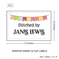 PPLR_HIDDEN_PRODUCT Colorful Banner (2"x3" Cotton - 12 labels/set)