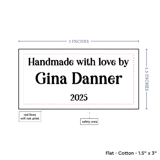 PPLR_HIDDEN_PRODUCT Text Only Medium Large Label (1.5"x3"-Cotton)