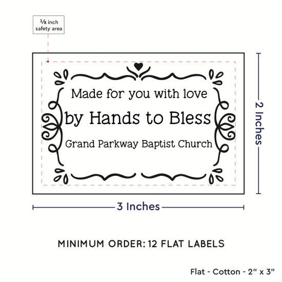 PPLR_HIDDEN_PRODUCT Swirl Accent Border (2"x3" Cotton - 12 labels/set)