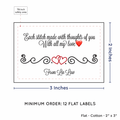 PPLR_HIDDEN_PRODUCT Double Heart Quote (2"x3" Cotton - 12 labels/set)