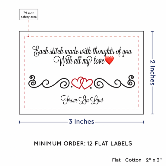 PPLR_HIDDEN_PRODUCT Double Heart Quote (2"x3" Cotton - 12 labels/set)