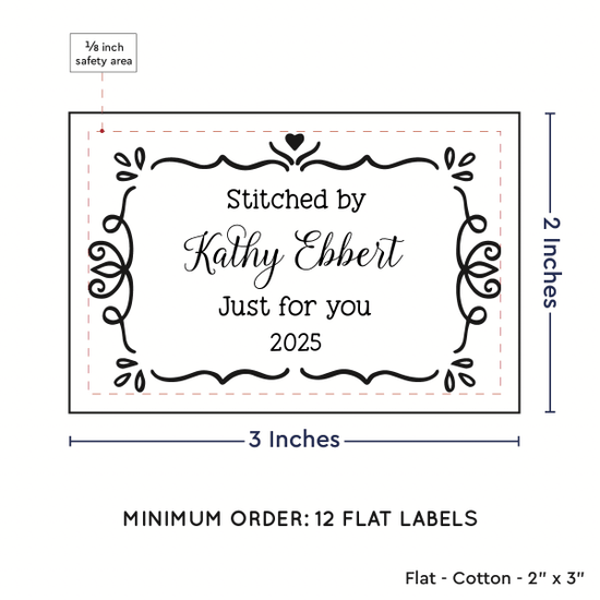 PPLR_HIDDEN_PRODUCT Swirl Accent Border (2"x3" Cotton - 12 labels/set)
