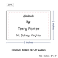 PPLR_HIDDEN_PRODUCT Large Text Only Label (2"x3"-Cotton)