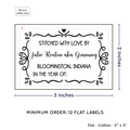 PPLR_HIDDEN_PRODUCT Swirl Accent Border (2"x3" Cotton - 12 labels/set)