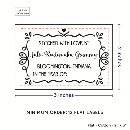 PPLR_HIDDEN_PRODUCT Swirl Accent Border (2"x3" Cotton - 12 labels/set)