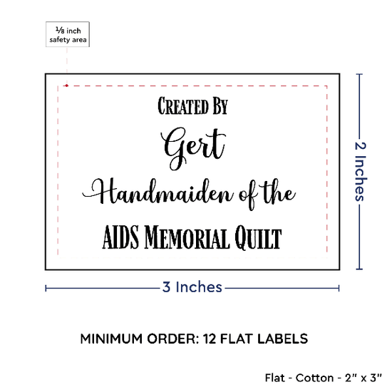 PPLR_HIDDEN_PRODUCT Large Text Only Label (2"x3"-Cotton)