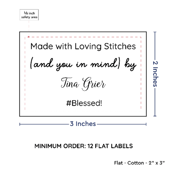 PPLR_HIDDEN_PRODUCT Large Text Only Label (2"x3"-Cotton)