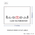 PPLR_HIDDEN_PRODUCT Double Heart Quote (2"x3" Cotton - 12 labels/set)