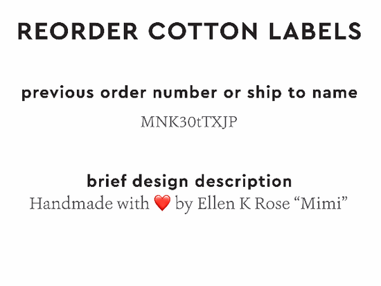 PPLR_HIDDEN_PRODUCT Reorder Previous Label Design - COTTON