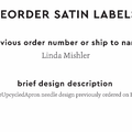 PPLR_HIDDEN_PRODUCT Reorder Previous Label Design - SATIN