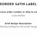 PPLR_HIDDEN_PRODUCT Reorder Previous Label Design - SATIN