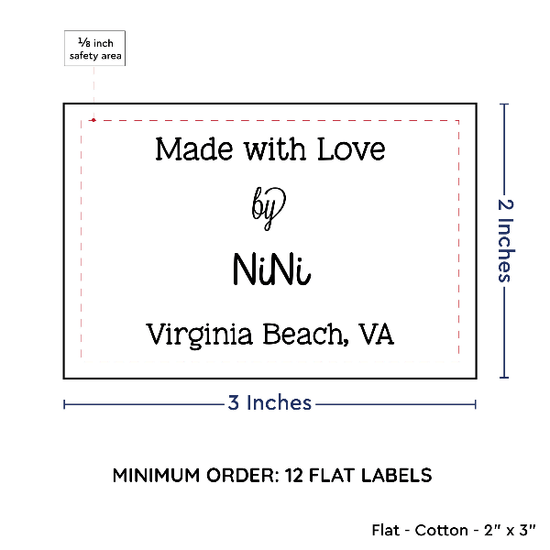 PPLR_HIDDEN_PRODUCT Large Text Only Label (2"x3"-Cotton)