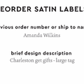 PPLR_HIDDEN_PRODUCT Reorder Previous Label Design - SATIN