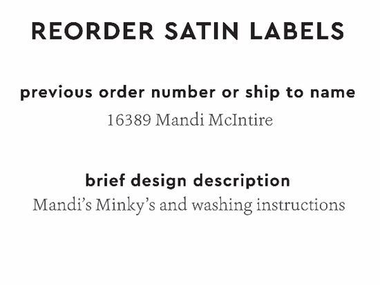 PPLR_HIDDEN_PRODUCT Reorder Previous Label Design - SATIN