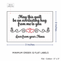 PPLR_HIDDEN_PRODUCT Double Heart Quote (2"x3" Cotton - 12 labels/set)